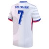 Camiseta de fútbol Francia Griezmann 7 Segunda Equipación Euro 2024 - Hombre